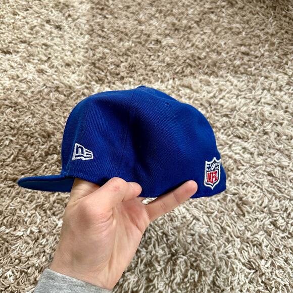 NFL New Era New York NY Giants Blue Snapback Cap Hat Men’s Size 7 3/8 58.7 cm - Picture 3 of 4